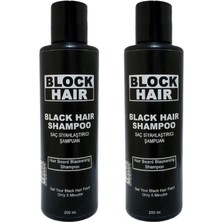 Saçları Siyahlaştıran Block Hair Şampuan 200ML x 2 Adet