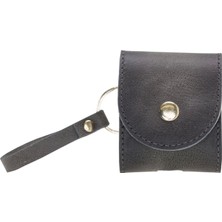 Apple Airpods 2.nesil Uyumlu Deri Kılıf Mai Snap TN18 Gri