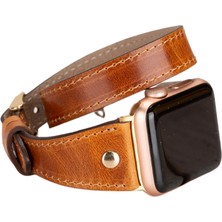 Apple Watch Uyumlu Deri Kordon 42-44-45MM Slim Dt Gt V18