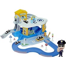 2 Katlı Polis Garaj Set ve Mega Pist