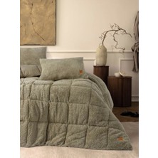 Cotton Box Peluş Çift Kişilik Yorgan Seti Taş