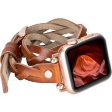 Apple Watch Uyumlu Deri Kordon 38-40-41MM Dt Rt RST2EF