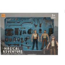 Kadın Erkek Figürlü ve Aksesuarlı Komando Seti