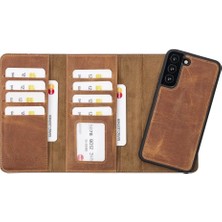 Samsung Galaxy S22 Plus Uyumlu Deri Cüzdanlı Kılıf Santa G19