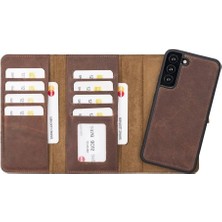 Samsung Galaxy S22 Plus Uyumlu Deri Cüzdanlı Kılıf Santa G2