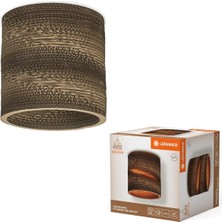 Dekoratif Karton Silindir Masa Lambası Geri Dönüştürülmüş Malzemeden, E27 Duy, 250 mm