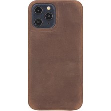 Apple iPhone 12 Pro Max Uyumlu Deri Arka Kapak F360 G2