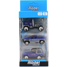 Üçlü Metal Çekicili Polis Araçları 1018D