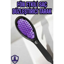 Saç Düzleştirici Fön Tarak Elektrikli Sıkı Dişli Tarak