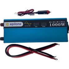 Epilons 12V 1000W Tam Sinus Inverter 220V Çevirici Taşınabilir Güç Kaynağı