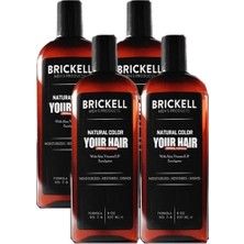 Brickell Erkeklere Özel Anti-White Saç Sakal Bakım Şampuanı 237 ml x 4 Adet