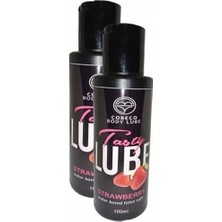 Cobeco Strawberry Tasty Lube 100 ml Su Bazlı Çilek Aromalı 2 Adet