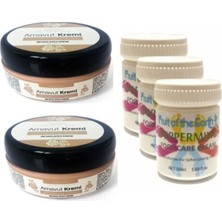 Three Brand Hintohu 50ml Arnavut Aklık Kremi 2 Adet+Foot Care Cream 50 ml Ayak Bakım Kremi Nane Ferahlığı