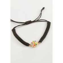 Papatya Makrome Örgülü Bileklik