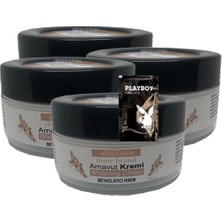 4'lü Birden Arnavut Kremi Whitening Cream Bölgesel Aklık Kremi 50 ml + 1 Hediye Jel