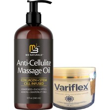 Variflex Anti-Cellulite 240 ml Massage Oil Masaj Yağı + Krem 100 ml