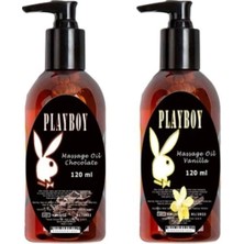Playboy Massage Oil Chocolate And Vanilla FRAGRANCES120 ml Çikolata ve Vanilya Kokulu Vücut Masaj Yağı