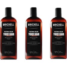 Eurorganiq Brickell Erkeklere Özel Saç, Sakal Beyazlık Giderci ve Renklendirci Şampuan 300ML X3 Adet