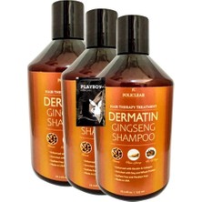 Policlear Dermatin Shampoo Ginsengli Özel Bakım Şampuanı 500 ml x 3 Adet + Jel