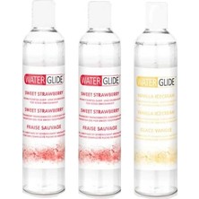 Water Glide  Sweet Strawberry Lubricant 400 ml Çilek Aromalı 2 Adet +  Vanilla Icecream Lubricant 400 ml Vanilya Aromalı 1 Adet