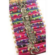 Metal Aparatlı Vinlex Deri Bileklik