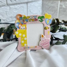 25 Adet Çerçeve 1 Yaş Doğum Günü Hediyesi Pembe Kız Bebek