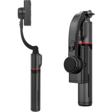 Gimbal Özellikli 360° Dönebilen Bluetooth Kumandalı Tripod Olabilen Selfie Çubuğu – Titreşimsiz, Net ve Şık Çekimler