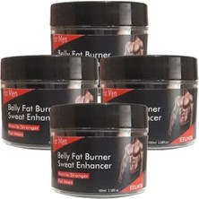 Eelhoe 4lü Adet Belly Fatburner Sweat Enhancer Erkeklere Özel Istenmeyen Yağlara Parçalayıcı Kas Şekillendirme Kremi 100 ml