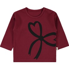 Civil Baby Kız Bebek Sweatshirt 6-18 Ay Koyu Bordo