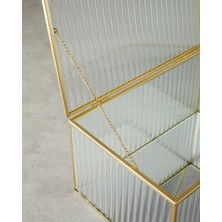 English Home Luxury Cam Dekoratif Kutu 30X20X15 cm Gold