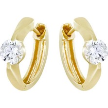 T51 Tuğrul Altın Altın Halka Küpe T075344