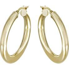 T51 Tuğrul Altın Altın Halka Küpe T075110