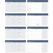  Matt Notebook 2025-2026 16 Aylık Akademik Masaüstü Planlayıcı Takvim Lacivert