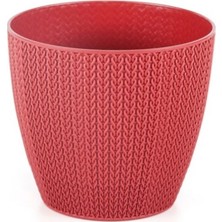 Serınova Sümela Saksı 4 No Kirmizi