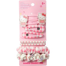 Sanrio Lisanslı Saç Toka Seti (8 Adet)- Hello Kitty