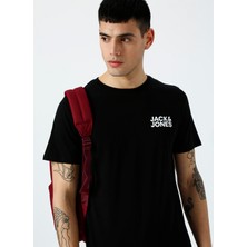 Jack & Jones Bisiklet Yaka Logolu Tişört-Corplogo