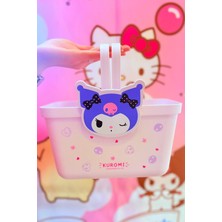 Sanrio Lisanslı Saplı Mor Sepet (Kuromi)