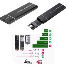 USB 3.1 Type C  Nvme SSD Taşınabilir Harici Harddisk Kutusu