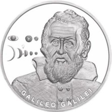 AgaKulche Galileo Galılei Gümüş Para