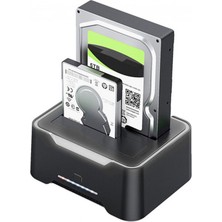 3.0 HDD Klonlama Istasyonu 2.5" 3.5" Sata Harddisk Kopyalama Docking Kutusu