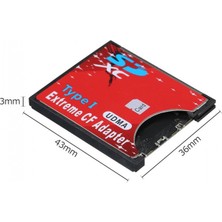 Sd To Cf Kart Dönüştürücü Adaptör Compact Flash Tip I Çevirici