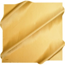 Aker Gold Düz Taşlanmış İpek Krep Saten Eşarp / 90X90 / 7747758-363