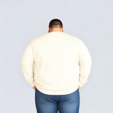 Erkek Büyük Beden Oversize Uzun Kollu V Yaka T-Shirt 3xl 4xl 5xl 6xl 7xl 8xl 9xl