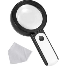 Lisinya -30X -12ışıklı Büyüteç Taşınabilir Çıft Katmanlı Optik Cam Okuma Büyüteç 2290-18 ( Lisinya )