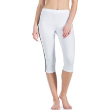 Derya Kurşun Çizgili Kadın Kapri Tayt 0534