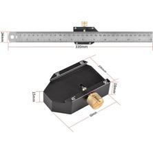 Solar Sanc Açı Çizici Çelik Cetvel Konumlandırma Bloğu B (Yurt Dışından)