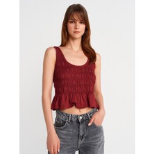 21083 Gipeli Kolsuz Top-Açık Bordo