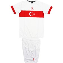Sportech K0140 Türkiye Milli Takım Forması Beyaz (TEK KELİME ISİM VE NUMARA YAZILIR)