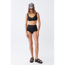 Modaserdem Akbeniz Kadın Siyah Pedli Yüksek Bel Bikini Takımı
