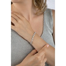 Innuendo 925 Ayar Gümüş Su Yolu Çiçekli Bileklik